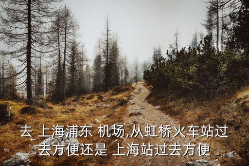 去 上海浦東 機(jī)場(chǎng),從虹橋火車站過去方便還是 上海站過去方便