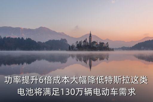 功率提升6倍成本大幅降低特斯拉這類(lèi)電池將滿足130萬(wàn)輛電動(dòng)車(chē)需求