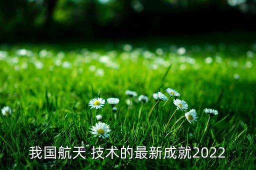 我國航天 技術的最新成就2022