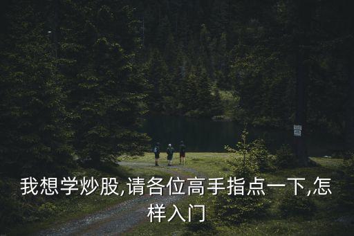 我想學(xué)炒股,請各位高手指點(diǎn)一下,怎樣入門
