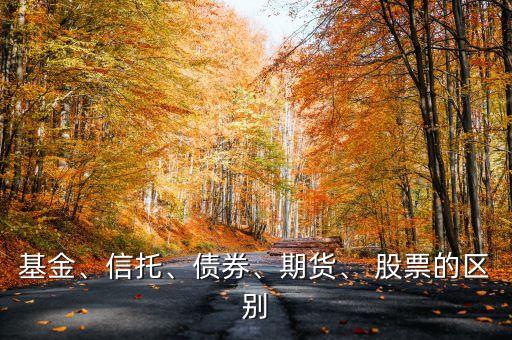 基金、信托、債券、期貨、 股票的區(qū)別