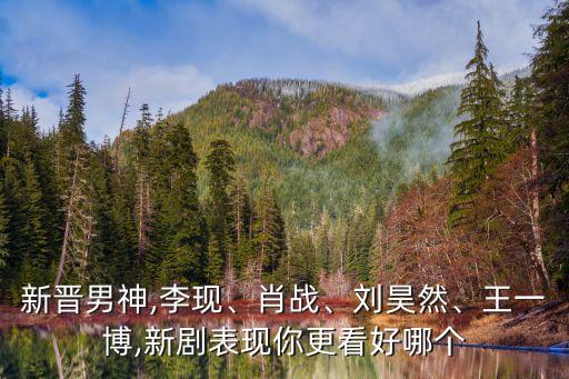 新晉男神,李現(xiàn)、肖戰(zhàn)、劉昊然、王一博,新劇表現(xiàn)你更看好哪個