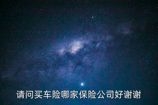 請(qǐng)問(wèn)買(mǎi)車(chē)險(xiǎn)哪家保險(xiǎn)公司好謝謝