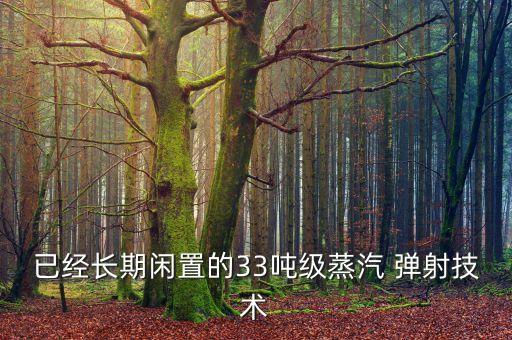 已經長期閑置的33噸級蒸汽 彈射技術