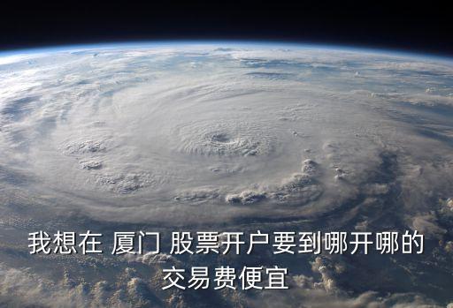 我想在 廈門 股票開(kāi)戶要到哪開(kāi)哪的交易費(fèi)便宜