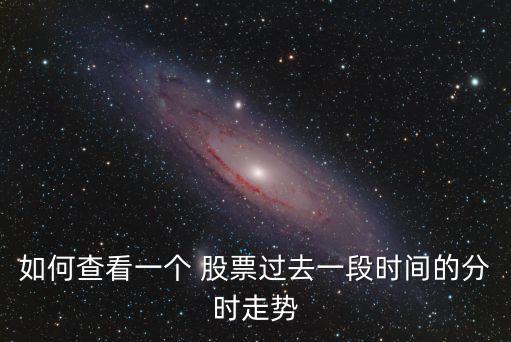如何查看一個(gè) 股票過去一段時(shí)間的分時(shí)走勢
