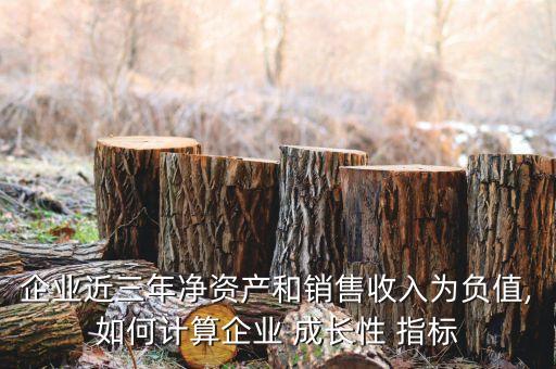 企業(yè)近三年凈資產(chǎn)和銷售收入為負(fù)值,如何計算企業(yè) 成長性 指標(biāo)