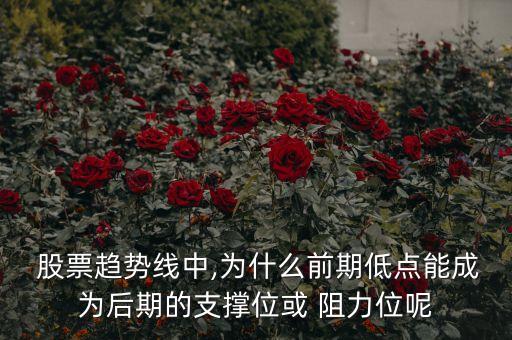 股票趨勢(shì)線中,為什么前期低點(diǎn)能成為后期的支撐位或 阻力位呢