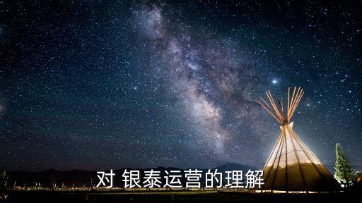 對 銀泰運(yùn)營的理解