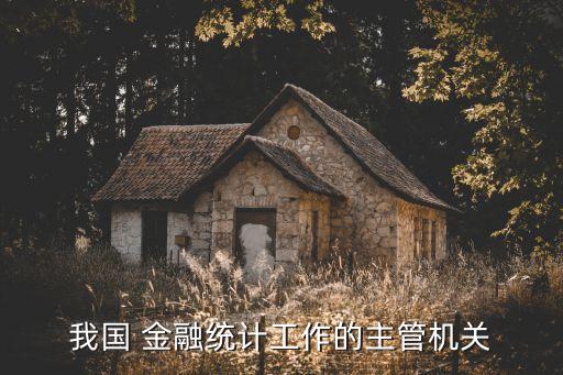 我國 金融統(tǒng)計工作的主管機關(guān)