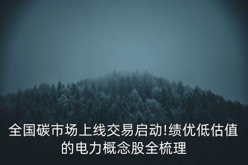 全國碳市場上線交易啟動(dòng)!績優(yōu)低估值的電力概念股全梳理