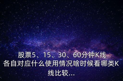  股票5、15、30、60分鐘K線各自對應什么使用情況啥時候看哪類K線比較...