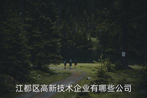 江都區(qū)高新技術企業(yè)有哪些公司