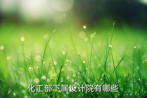 化工部下屬設計院有哪些