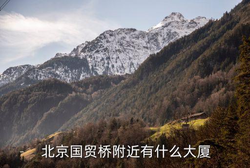  北京國(guó)貿(mào)橋附近有什么大廈