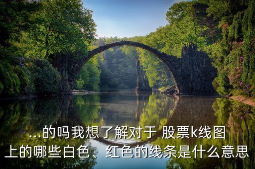 ...的嗎我想了解對(duì)于 股票k線圖上的哪些白色、紅色的線條是什么意思