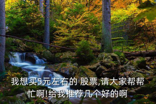 我想買(mǎi)5元左右的 股票,請(qǐng)大家?guī)蛶兔Π?給我推薦幾個(gè)好的啊