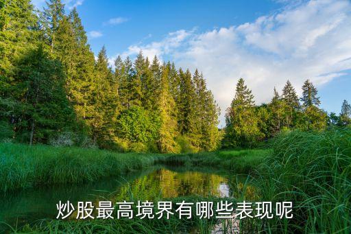 炒股最高境界有哪些表現呢