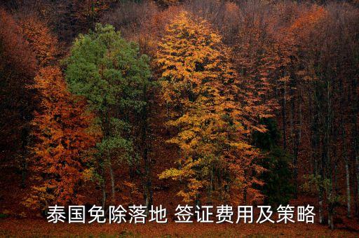 泰國對(duì)中國免簽證費(fèi),2023泰國免簽證費(fèi)