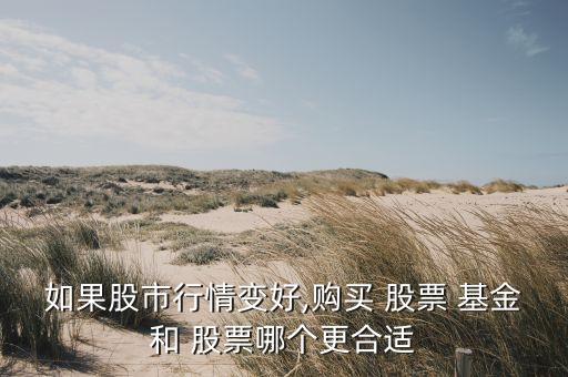 如果股市行情變好,購(gòu)買 股票 基金和 股票哪個(gè)更合適
