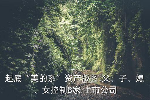起底“美的系”資產(chǎn)版圖:父、子、媳、女控制8家 上市公司