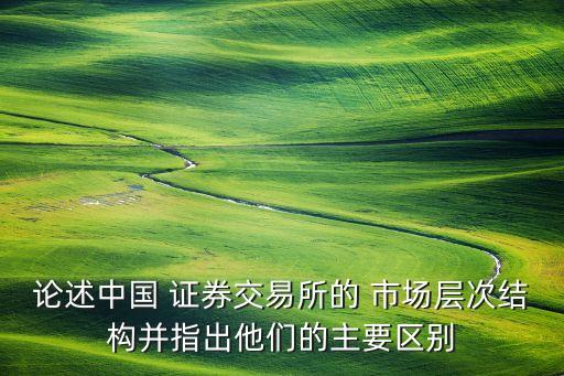 論述中國 證券交易所的 市場層次結構并指出他們的主要區(qū)別