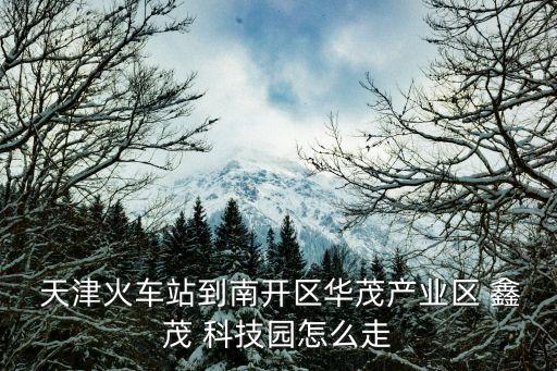  天津火車站到南開(kāi)區(qū)華茂產(chǎn)業(yè)區(qū) 鑫茂 科技園怎么走