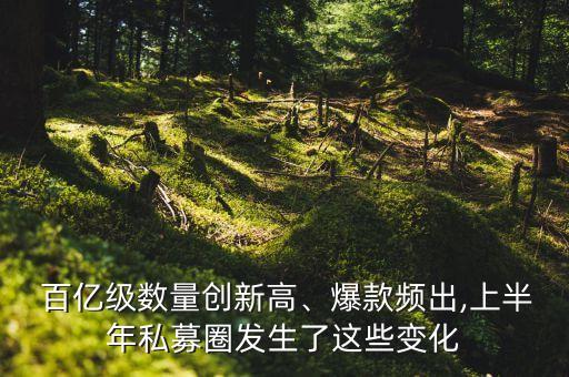  百億級數(shù)量創(chuàng)新高、爆款頻出,上半年私募圈發(fā)生了這些變化