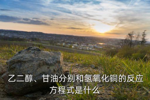  乙二醇、甘油分別和氫氧化銅的反應方程式是什么