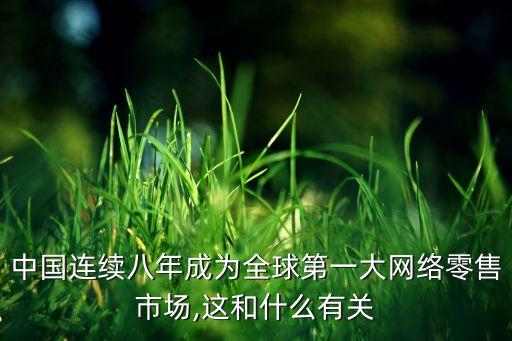 中國連續(xù)八年成為全球第一大網(wǎng)絡零售市場,這和什么有關(guān)