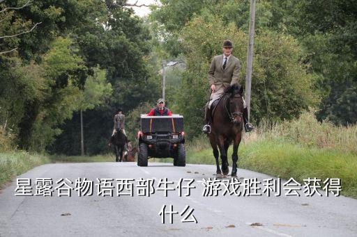 星露谷物語西部牛仔 游戲勝利會(huì)獲得什么
