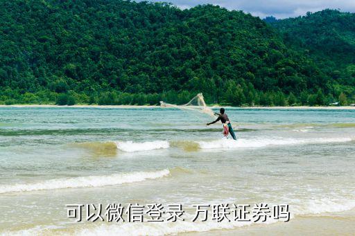 可以微信登錄 萬(wàn)聯(lián)證券嗎