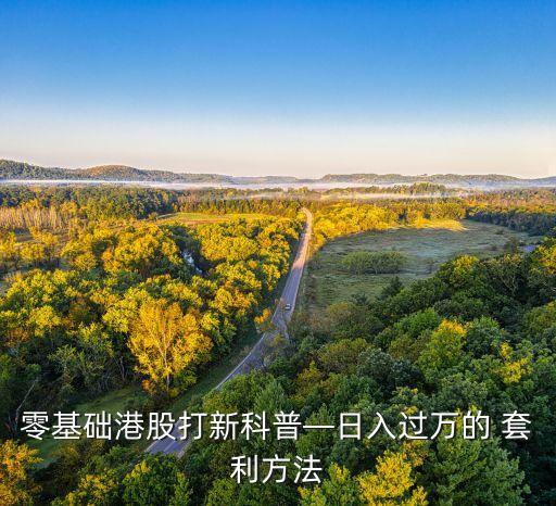 零基礎(chǔ)港股打新科普—日入過(guò)萬(wàn)的 套利方法