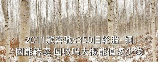 2011款奔馳s350舊輪胎  鋼圈能轉(zhuǎn)賣(mài) 回收嗎大概能值多少錢(qián)