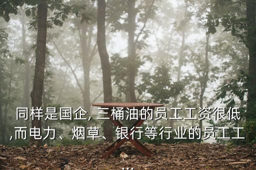 同樣是國(guó)企, 三桶油的員工工資很低,而電力、煙草、銀行等行業(yè)的員工工...