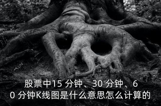  股票中15 分鐘、30 分鐘、60 分鐘K線圖是什么意思怎么計(jì)算的